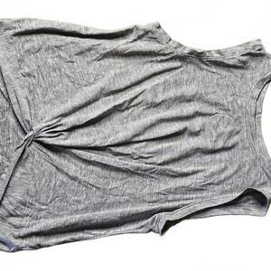 Gray Sleeveless Women's Top with Knot Detail